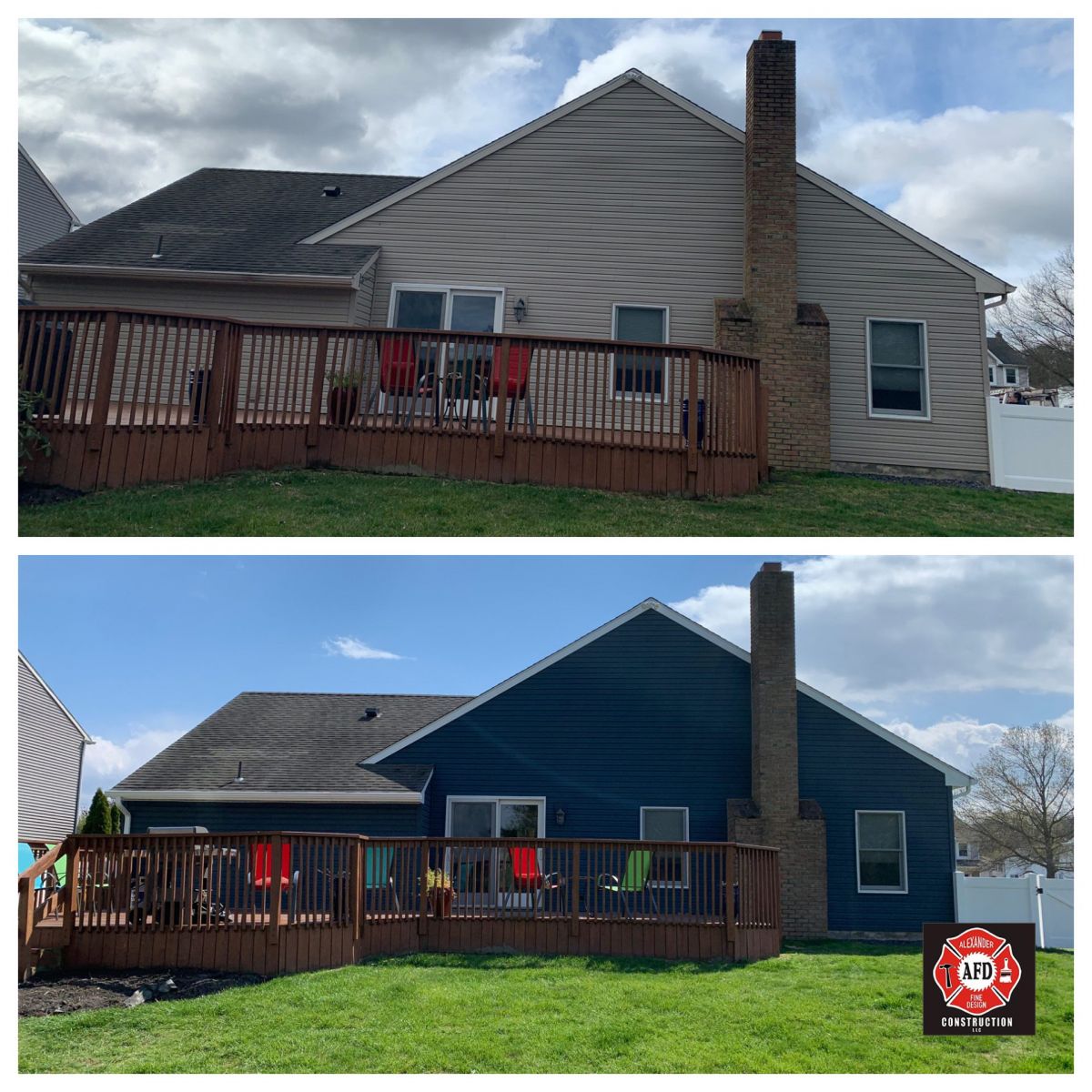 painting upgrade of a house in egg harbor nj