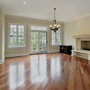 Alexander Fine Design Construction Flooring - Living room with new hardwood floors