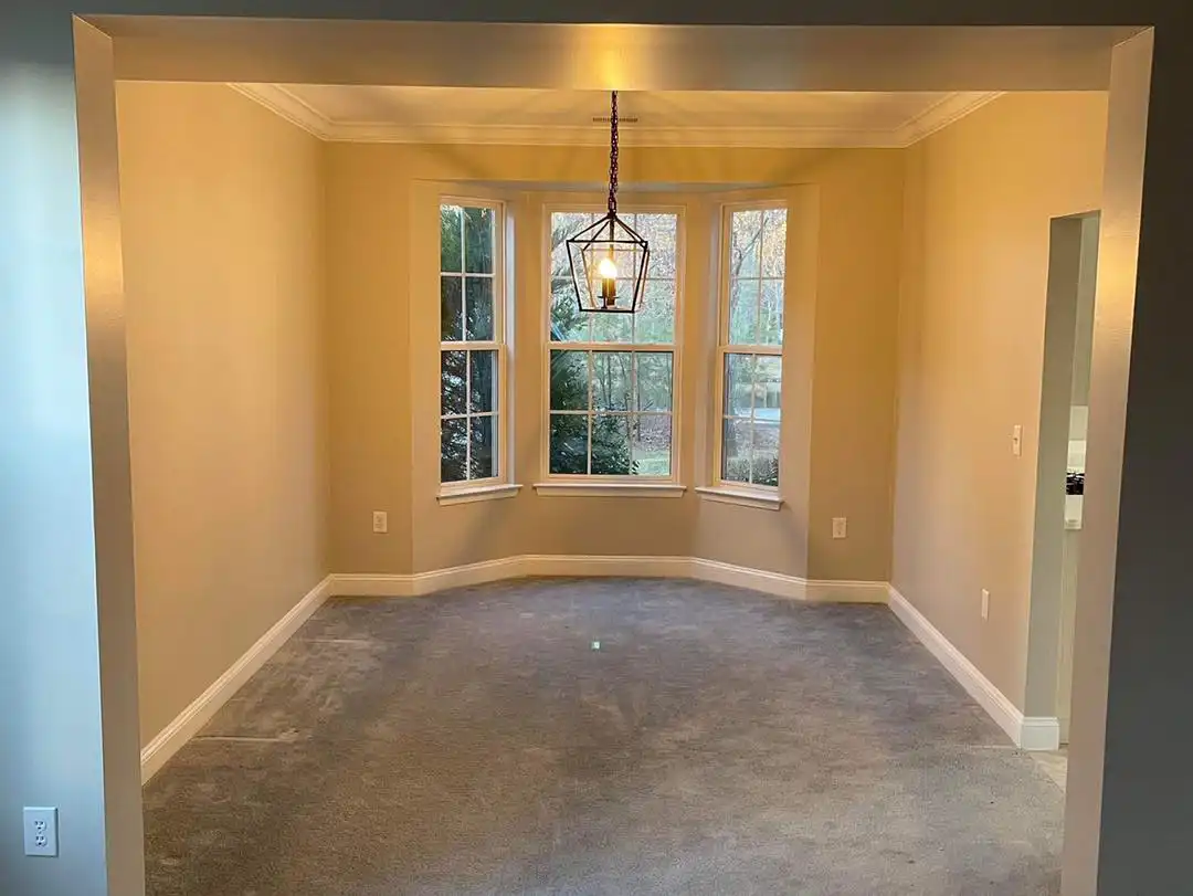 New, empty dining room space